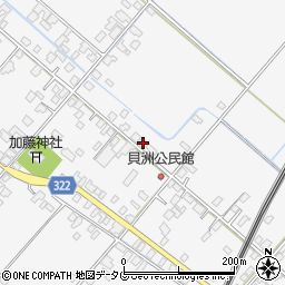 熊本県八代市鏡町貝洲585周辺の地図
