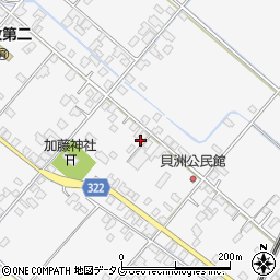 熊本県八代市鏡町貝洲663周辺の地図