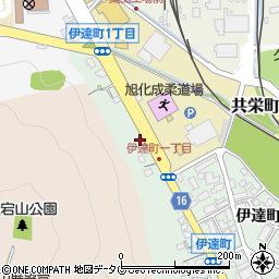 岡田理容所周辺の地図