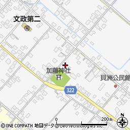 熊本県八代市鏡町貝洲696周辺の地図