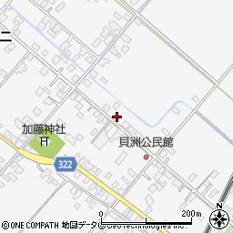 熊本県八代市鏡町貝洲612周辺の地図