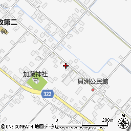 熊本県八代市鏡町貝洲661周辺の地図