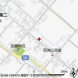 熊本県八代市鏡町貝洲614周辺の地図