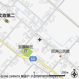 熊本県八代市鏡町貝洲657周辺の地図