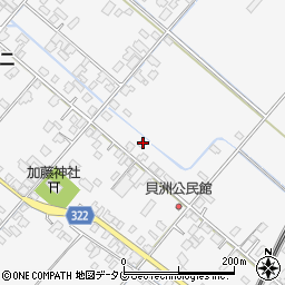 熊本県八代市鏡町貝洲615周辺の地図