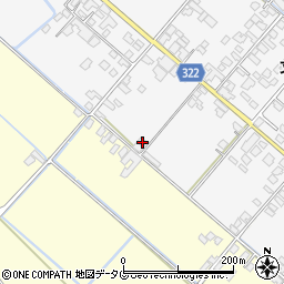 熊本県八代市鏡町貝洲1208周辺の地図