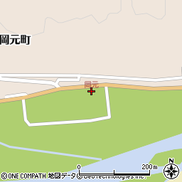 岡元周辺の地図