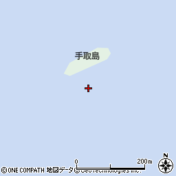 手取島周辺の地図
