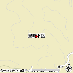 熊本県八代市泉町下岳周辺の地図