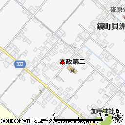 熊本県八代市鏡町貝洲1158周辺の地図