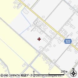 熊本県八代市鏡町貝洲1221周辺の地図