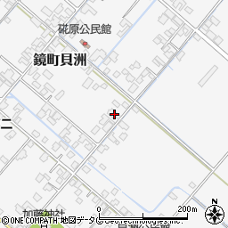 熊本県八代市鏡町貝洲857-1周辺の地図