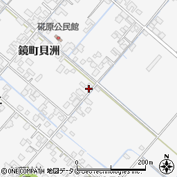 熊本県八代市鏡町貝洲858周辺の地図