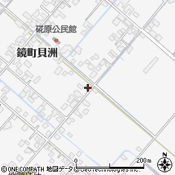 熊本県八代市鏡町貝洲863周辺の地図