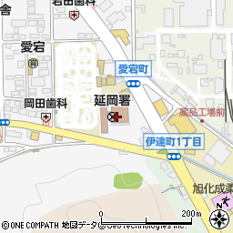 延岡警察署　暴力相談コーナー周辺の地図