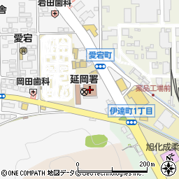 延岡警察署周辺の地図