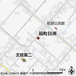 熊本県八代市鏡町貝洲876周辺の地図