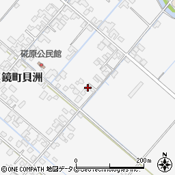 熊本県八代市鏡町貝洲921周辺の地図