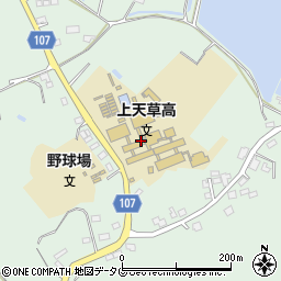 熊本県立上天草高等学校周辺の地図