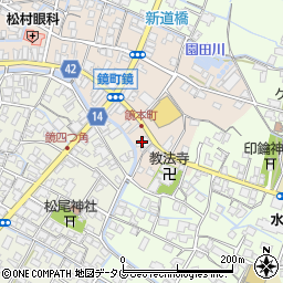 熊本県信用組合鏡支店周辺の地図