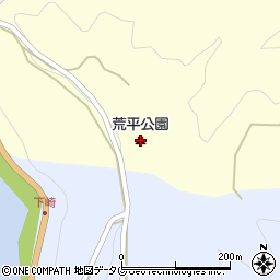 荒平公園周辺の地図