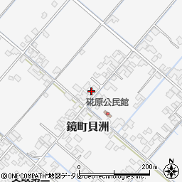 熊本県八代市鏡町貝洲1096周辺の地図