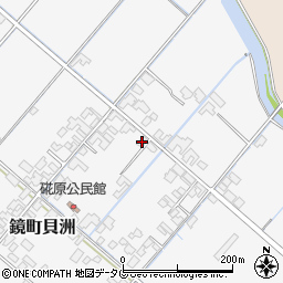 熊本県八代市鏡町貝洲909周辺の地図
