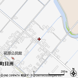 熊本県八代市鏡町貝洲957周辺の地図