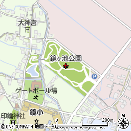 鏡ヶ池公園周辺の地図