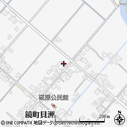 熊本県八代市鏡町貝洲1064周辺の地図