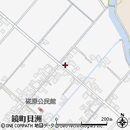 熊本県八代市鏡町貝洲965周辺の地図