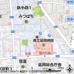 宮崎県延岡市新小路周辺の地図