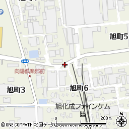 宮崎県延岡市旭町周辺の地図