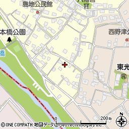 熊本県八代郡氷川町島地1336周辺の地図