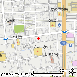 松屋ネーム延岡店周辺の地図