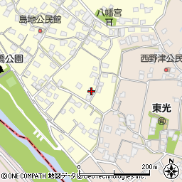 熊本県八代郡氷川町島地1363周辺の地図