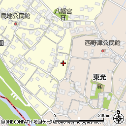 熊本県八代郡氷川町島地1415周辺の地図