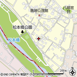 熊本県八代郡氷川町島地1287周辺の地図