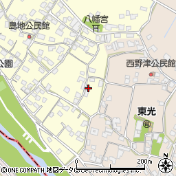 熊本県八代郡氷川町島地1417周辺の地図