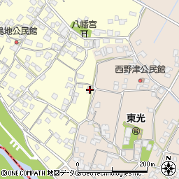 熊本県八代郡氷川町島地1412周辺の地図