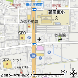 宮崎県延岡市出北5丁目18周辺の地図