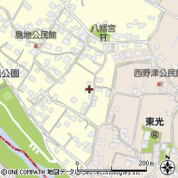 熊本県八代郡氷川町島地1365周辺の地図