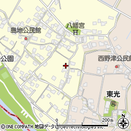熊本県八代郡氷川町島地1367周辺の地図