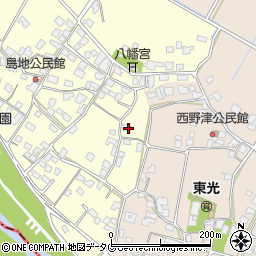 熊本県八代郡氷川町島地周辺の地図