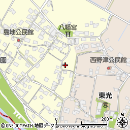 熊本県氷川町（八代郡）島地周辺の地図