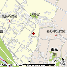 熊本県八代郡氷川町島地1409周辺の地図