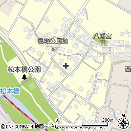 熊本県八代郡氷川町島地1271-2周辺の地図