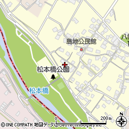 熊本県八代郡氷川町島地1165周辺の地図