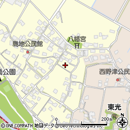 熊本県八代郡氷川町島地1387周辺の地図