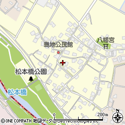 熊本県八代郡氷川町島地1267周辺の地図